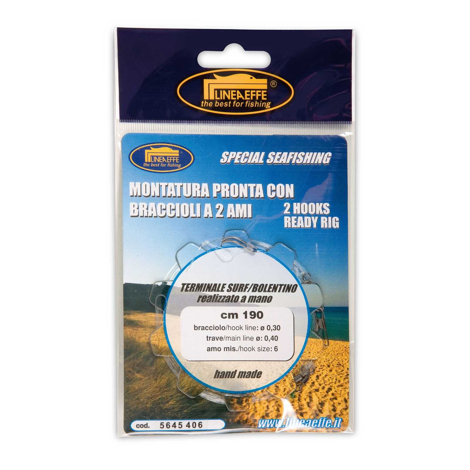 2 Anzuelos Terminales Para Pesca de Surf y Barco Tamaño 2 Lineaeffe 5645402